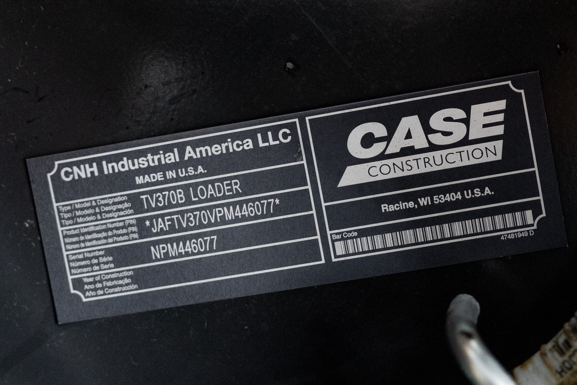2024 CASE TV370B HF CASE TV370B HF #10